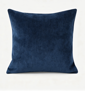 Telke - Fodere Cuscini Morbide in Chenille Blu Navy 18x18 Pollici