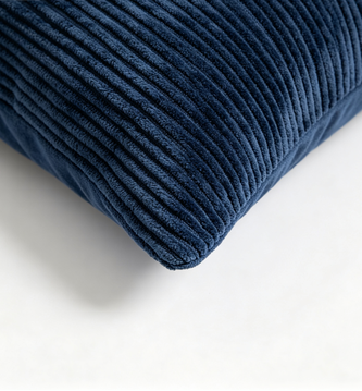 Telke - Fodere Cuscini Morbide in Chenille Blu Navy 18x18 Pollici
